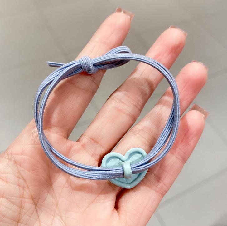 💗ยางยืดรัดผมรูปทรงหัวใจ lovely ชิ้นละ 2 บาท( คละสี )✔️พร้อมส่ง Ohwowshop ยางยืด ยางมัดผม ยางยืดรัดผมเกาหลี ยางรัดผม