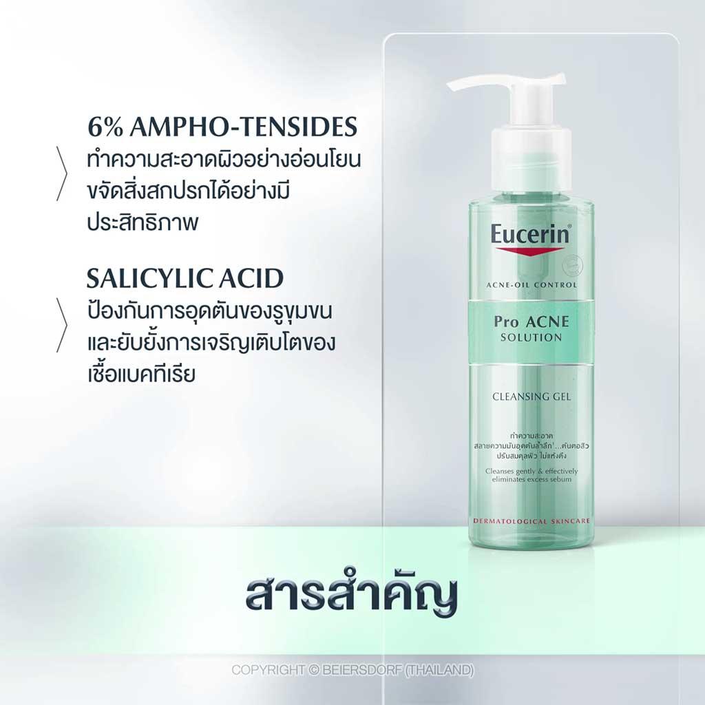 Eucerin Pro Acne Solution Acne Oil Control Cleansing Gel 400 ml.