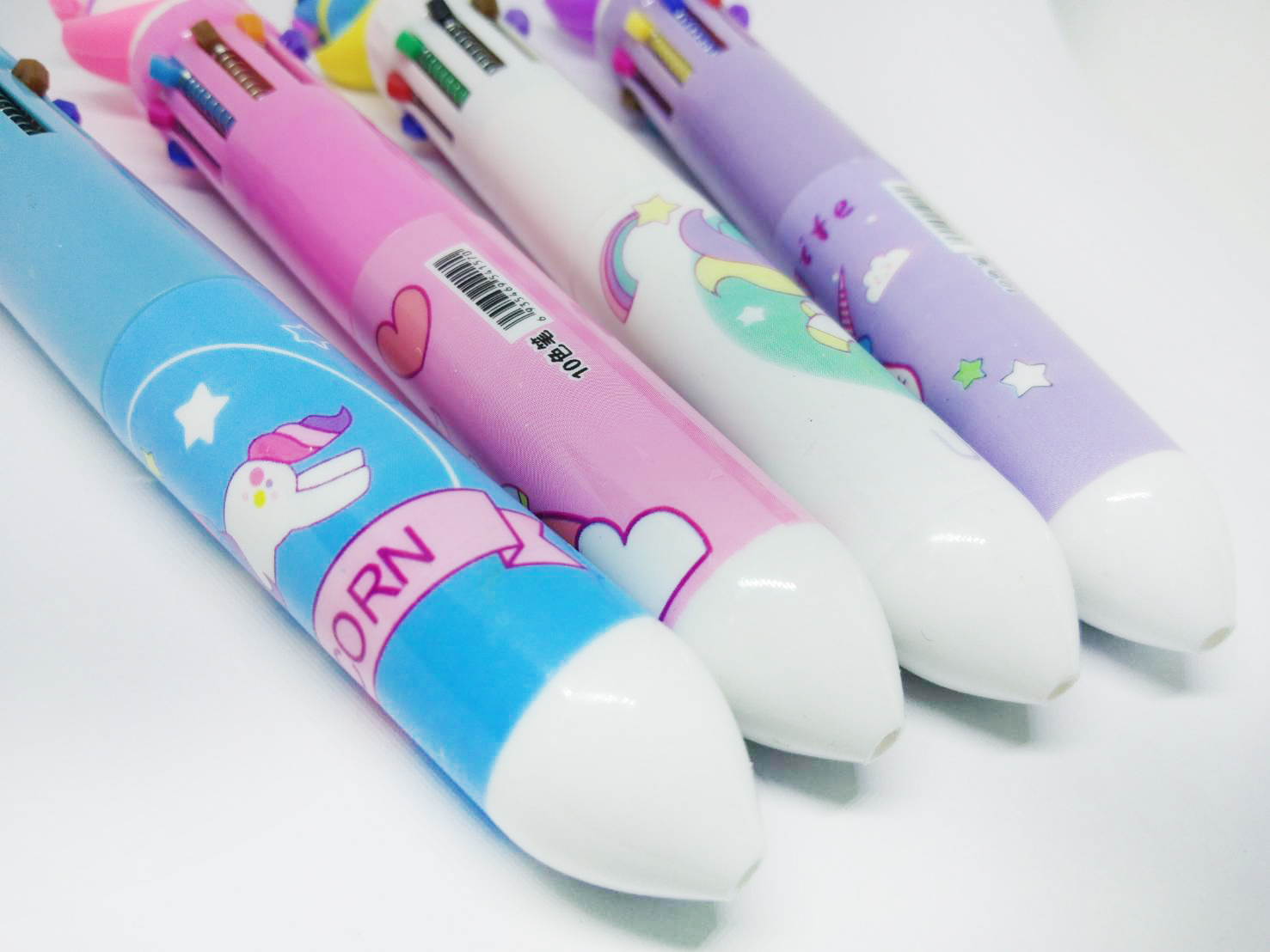 ปากกา10สี ม้ายูนิคอร์นพระจันทร์เสี้ยว(🎲สุ่มสีสุ่มลาย)