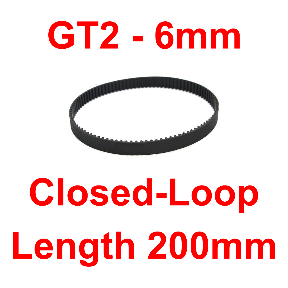 GT2 (Closed-Loop | วงปิด) Timing Belt Width 6mm (Length 200mm)