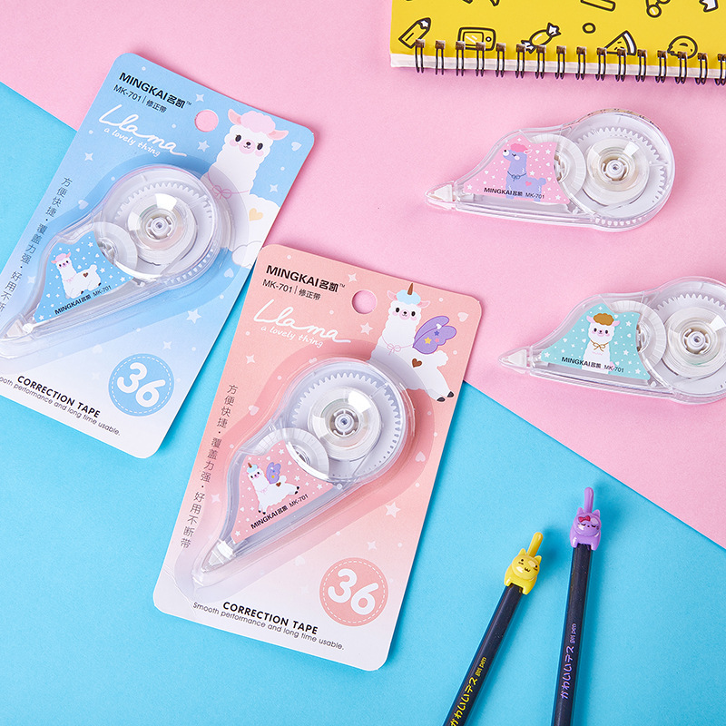 🔥เทปลบคำผิด🔥ลายการ์ตูนอัลปาก้า เบอร์ 36📌สุ่มลาย ชิ้นละ 9 บาท✔️พร้อมส่งOhwowshop เครื่องเขียน ลบได้