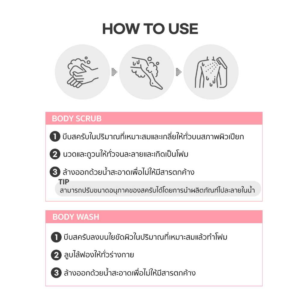 Graymelin Pink Salt Body Scrub To Foam 300 g.