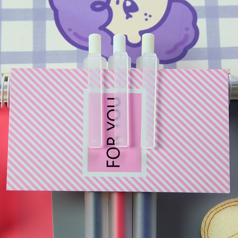 🔥ปากกาลูกลื่นแบบกด🔥ปากกาสไตล์ MUJI หมึกเยอะ เขียนลื่นมาก✔️พร้อมส่ง เครื่องเขียน ปากกาเจล ปากกาแบบกด