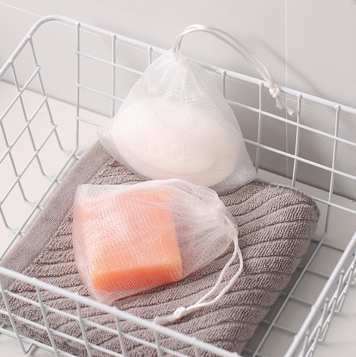 💦ถุงตาข่ายตีฟองเกรด AAA หนา 2 ชั้น 8*11 cm✔️พร้อมส่ง ถุงสบู่ ถุงตาข่ายตีฟอง ถุงใส่สบู่