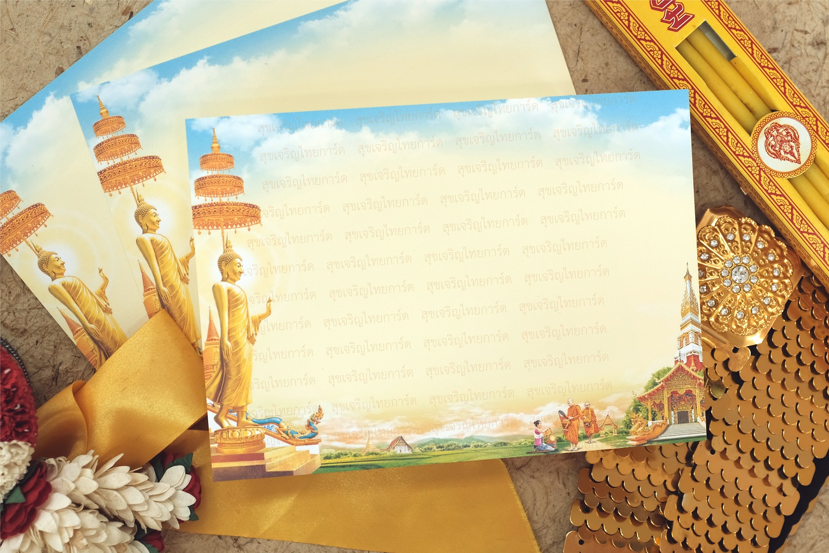 S3458 การ์ดเปล่า-เดี่ยว 5x7