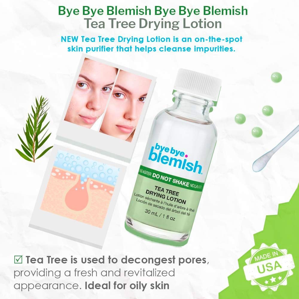 Bye Bye Blemish Tea Tree Drying Lotion 30 ml. (เขียว)