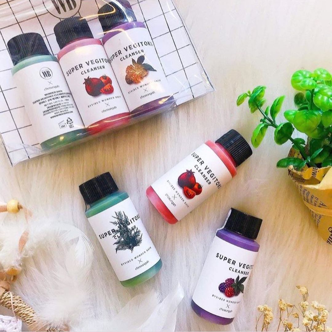Wonder Bath Super Vegitoks Cleanser Travel Set 3 ชิ้น x 30 ml.