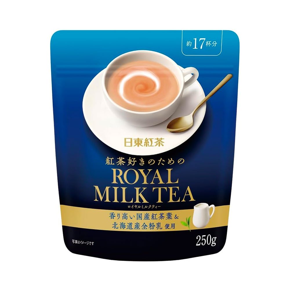 Nitto Kocha Instant Royal Milk Tea Powder Refill 250 g. 17 Sachets (BBE 02/2027)