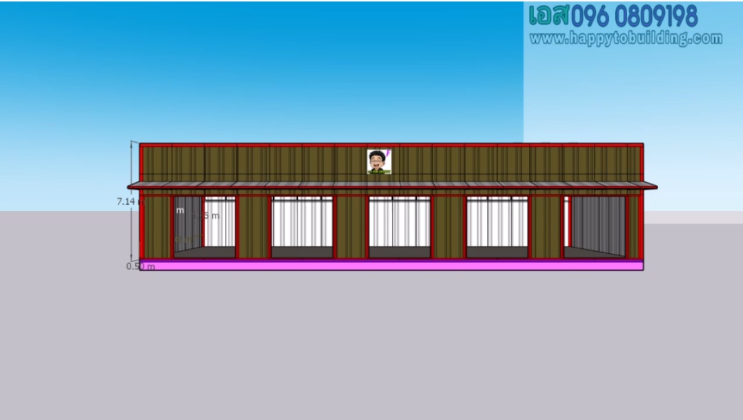 แบบก่อสร้างคลังสินค้า15×31×6.5