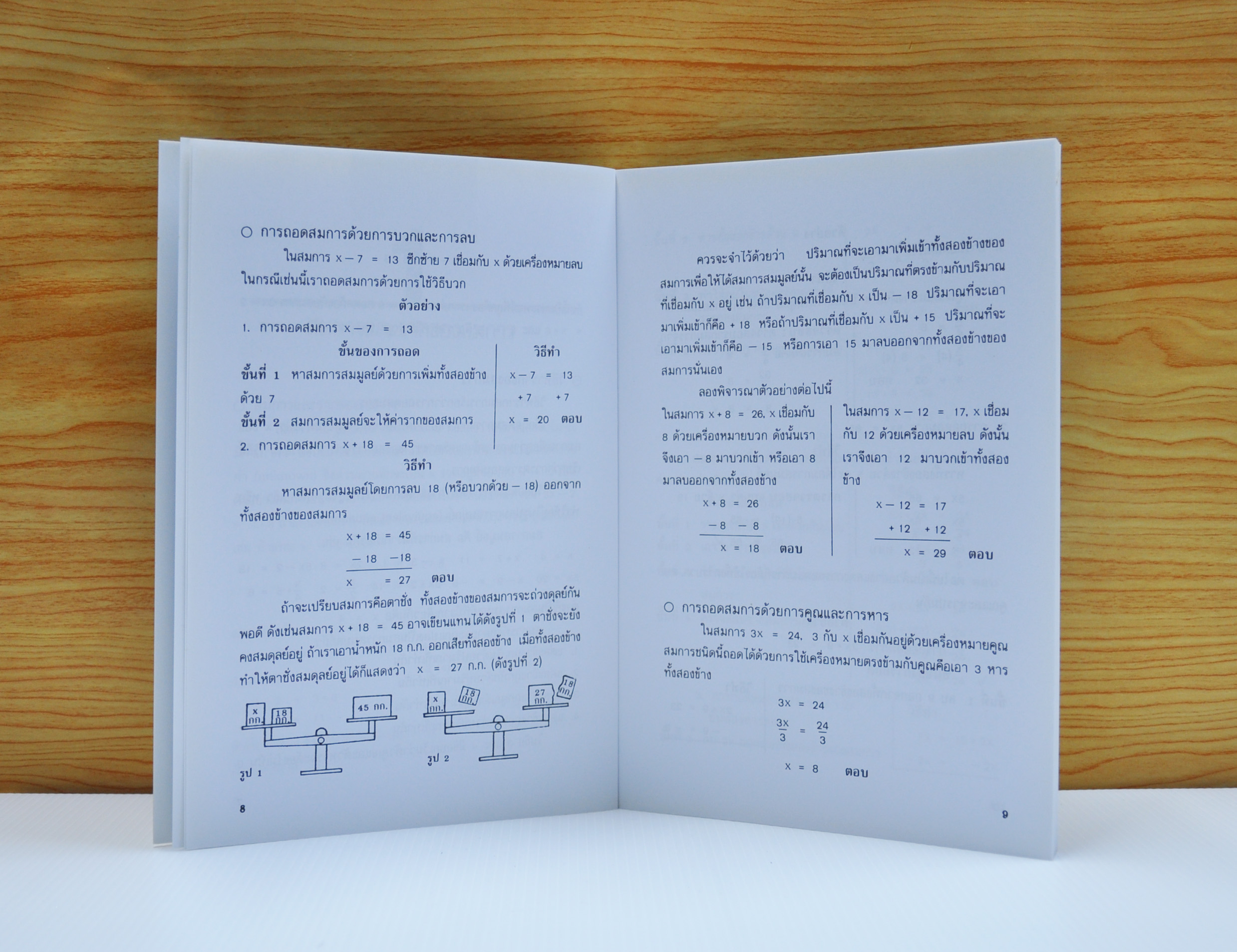Math 123 Equation การแก้ปัญหาด้วยสมการ