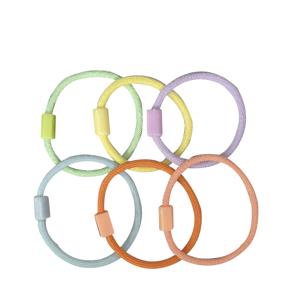 ⭐ยางยืดรัดผม⭐สายเลียบ🌈สายหลากสี🌈 3cm📌สุ่มคละสี ✔️พร้อมส่งในไทย หนังยางรัดผมเกาหลี ยางมัดผม ยางยืดรัดผม