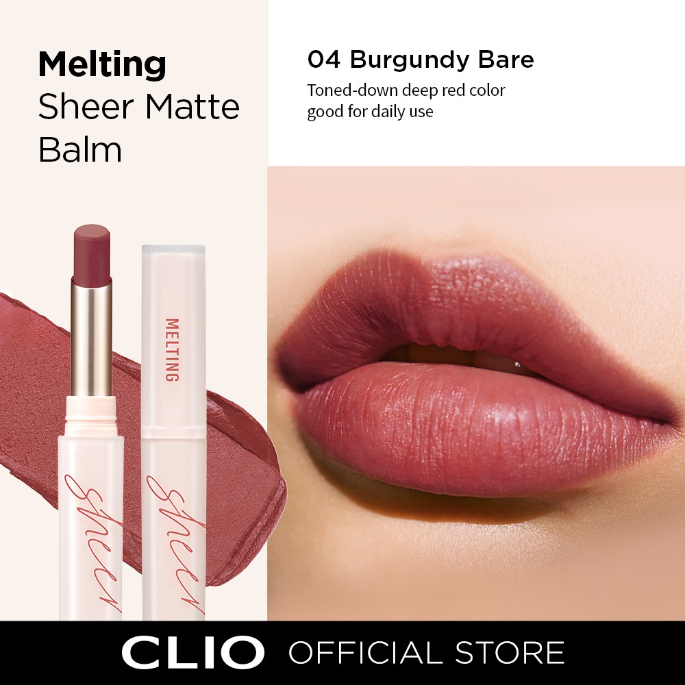 CLIO Melting Sheer Matte Balm 2 g. #04 Burgundy Bare