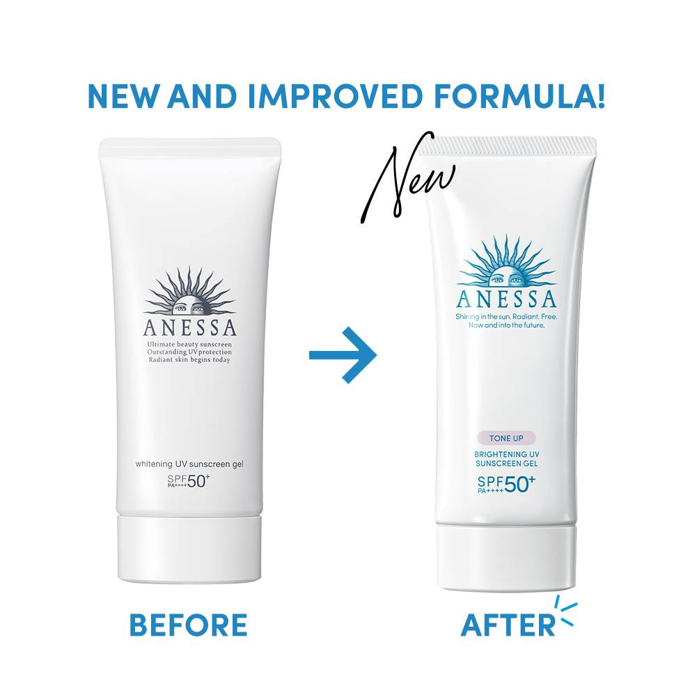 Shiseido Anessa Tone Up Brightening UV Sunscreen Gel SPF50+ PA++++ 90 g. (Exp. 09/2025)