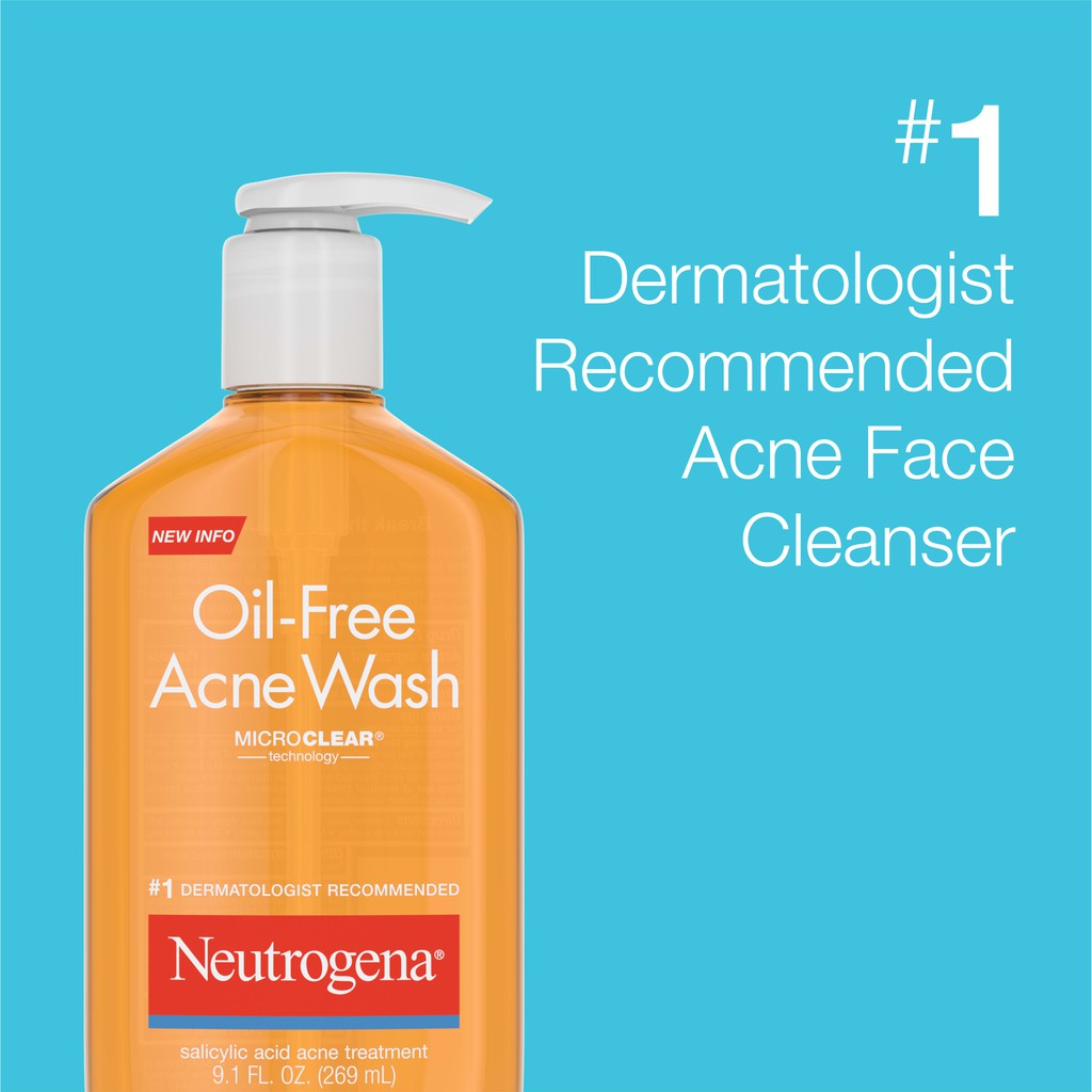 Neutrogena Oil Free Acne Face Wash 269 ml.