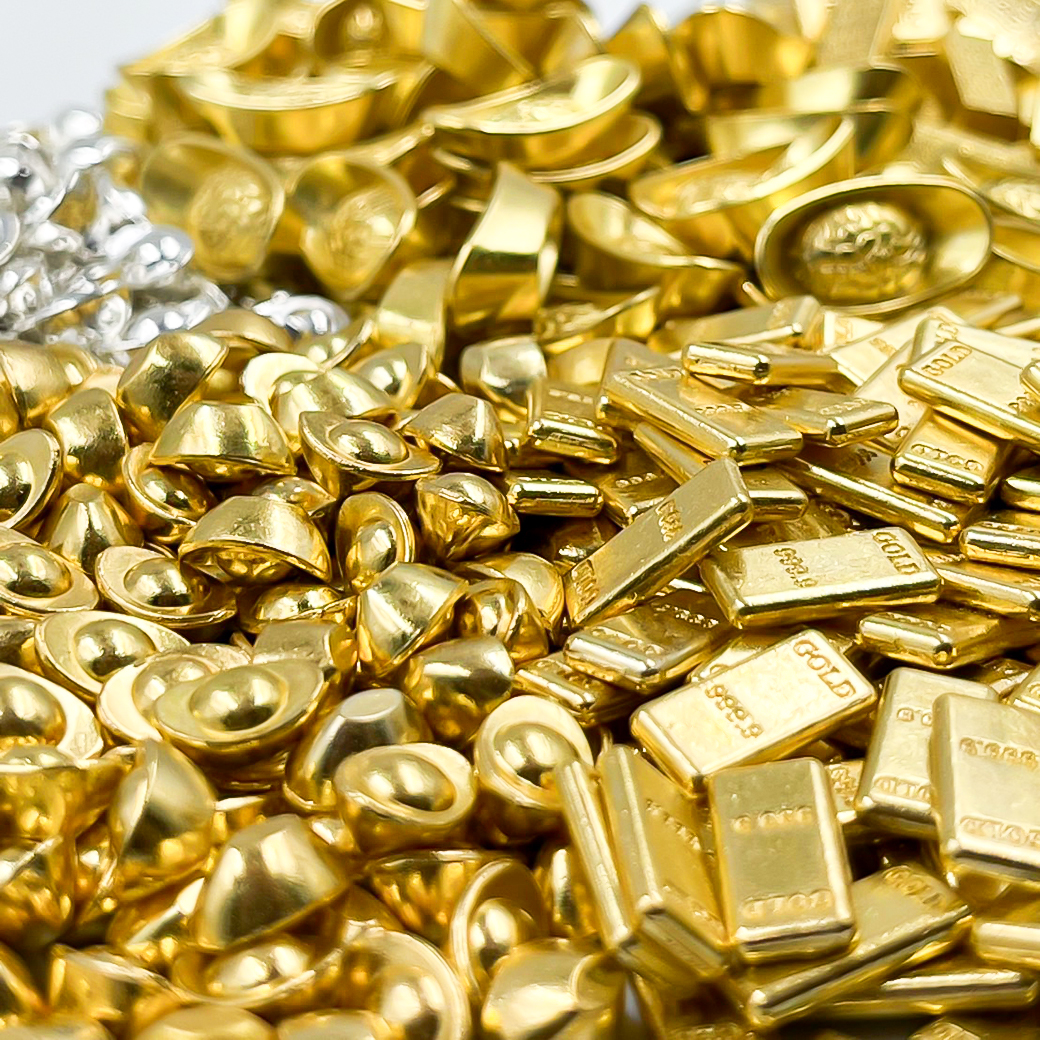 🧧🎉โมเดลก้อนทอง🎊ก้อนทองจิ๋ว ประดับตกแต่ง ก้อนทองแท่งจิ๋ว✅พร้อมส่งในไทย ก้อนทองโบราณ เสริมฮวยจุ้ย