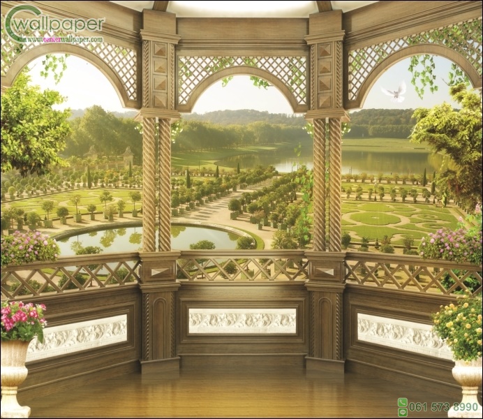 ภาพระเบียงเห็นสวน