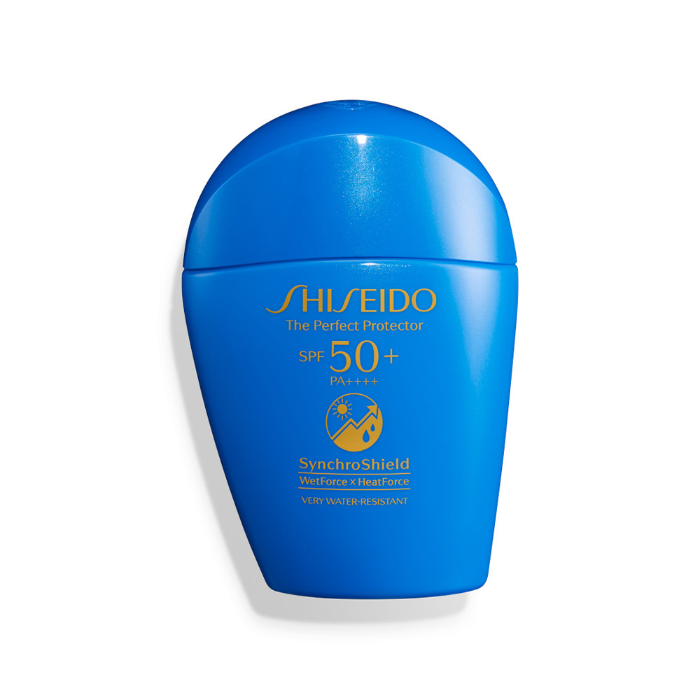 Shiseido Ginza Tokyo The Perfect Protector SPF50+ PA+++ Synchro Shield Wet Force x Heat Force 50 ml. สูตรใหม่