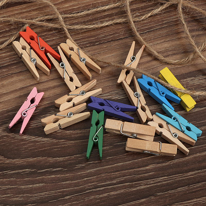 🌈 ตัวหนีบไม้อเนกประสงค์🌈ชุดตัวหนีบ 20 ชิ้น พร้อมเชือก📌เลือกแบบ ราคา 10 บาท✅พร้อมส่ง OHWOWSHOP ไม้หนีบ เชือก หลากสี