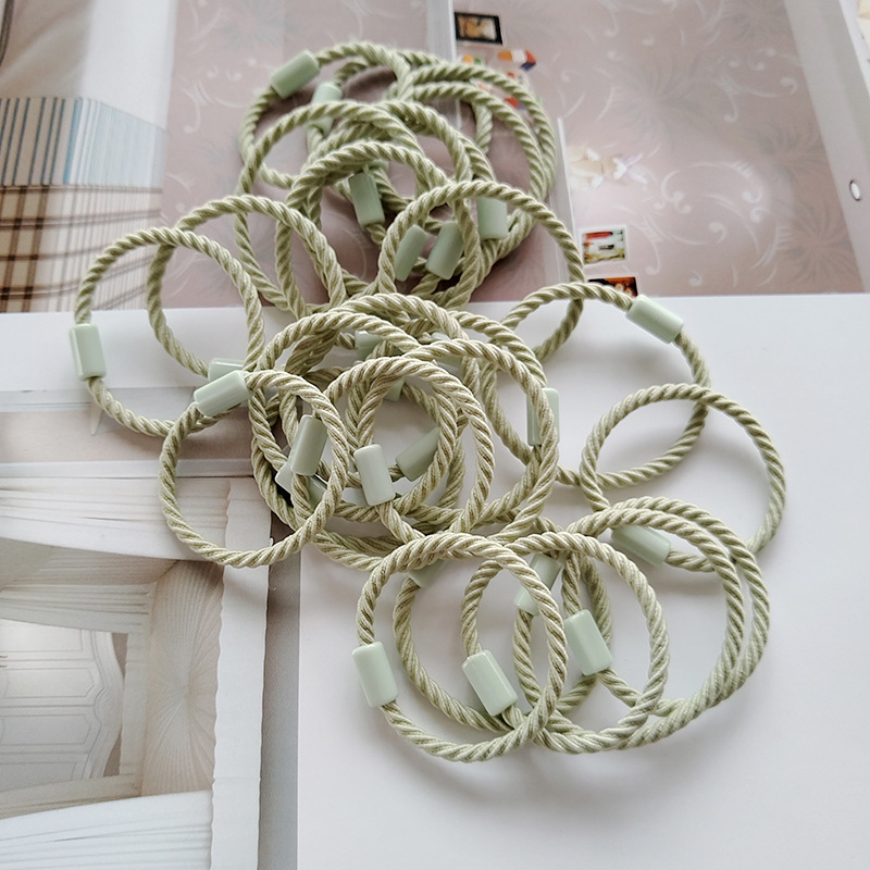 ⭐ยางยืดรัดผม⭐สายถัก🌈สายหลากสี🌈 3cm📌สุ่มคละสี ✔️พร้อมส่งในไทย หนังยางรัดผมเกาหลี ยางมัดผม ยางยืดรัดผม