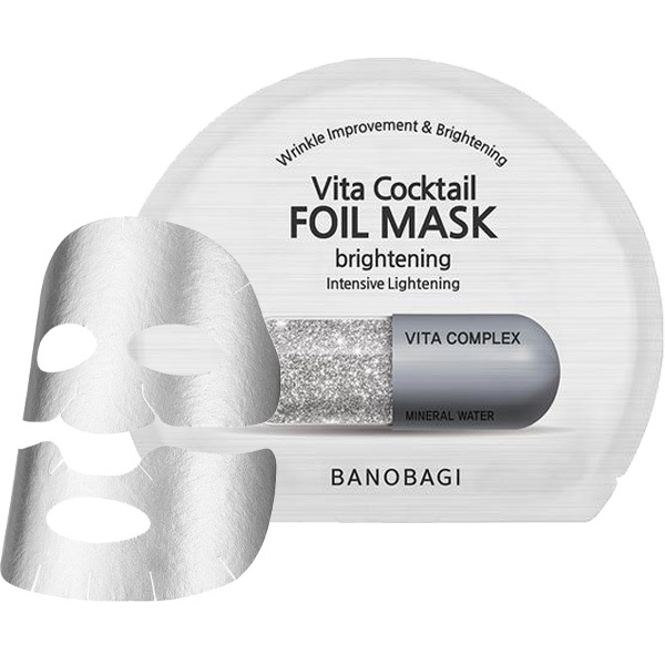 BANOBAGI Vita Cocktail Foil Mask (สีเงิน Brightening)