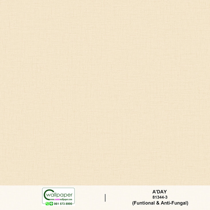 วอลเปเปอร์ลายผ้า สีน้ำตาลอ่อน No.81344-3
