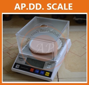 ตาชั่งดิจิตอล เครื่องชั่งดิจิตอล เครื่องชั่งแบบตั้งโต๊ะ Digital Scale 2kg ความละเอียด 0.01g ทศนิยม 2 ตำแหน่ง AMPUT รุ่น APTP457B