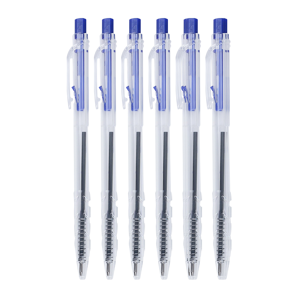 ⭐ปากกากดลูกลื่น🔵🔴⚫ด้ามใส 0.7 ด้าม 2 บาท [🎲เลือกสี] ✔️ พร้อมส่ง Ohwowshop ปากกา เครื่องเขียน จดบันทึก