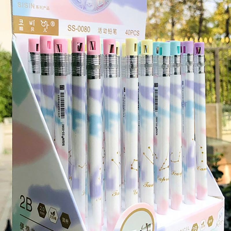 ⭐ดินสอกด🪐2M ลายกลุ่มดาวราศี📌สุ่มลาย✅พร้อมส่งในไทย ดินสอ ดินสอกด เครื่องเขียน ลายการ์ตูน
