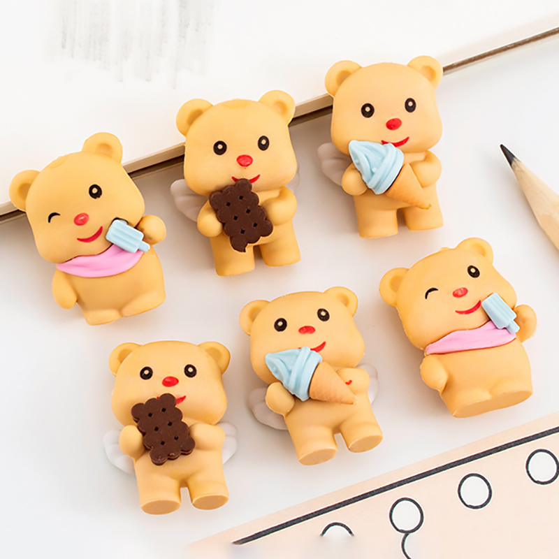 🐻ยางลบการ์ตูน 3D ช็อกกี้แบร์ Cookie Eraser 🐻✨ยางลบน่ารัก✅พร้อมส่งในไทย สะสมได้ ของขวัญสุดคิ้วท์