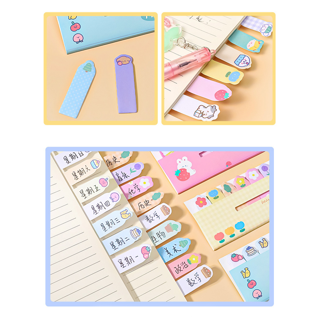 🍁กระดาษโน๊ตกาวในตัว Sticky Noteแถบรวมสัตว์ ชิ้นละ 10บาท ✔️พร้อมส่ง Ohwowshop เครื่องเขียน กระดาษบันทึก