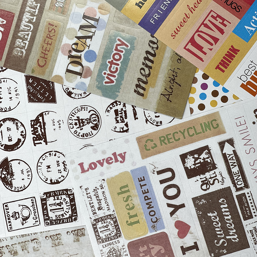 ⭐สติกเกอร์⭐สติกเกอร์โปสการ์ดแสตมป์วินเทจ📌(แพ็ค 6 แผ่น)✔️พร้อมส่ง Ohwowshop สติ๊กเกอร์ สวยงาม ราคาถูก สติกเกอร์