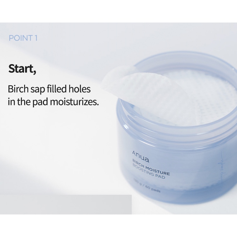 Anua Birch Moisture Boosting Pad 130 g.
