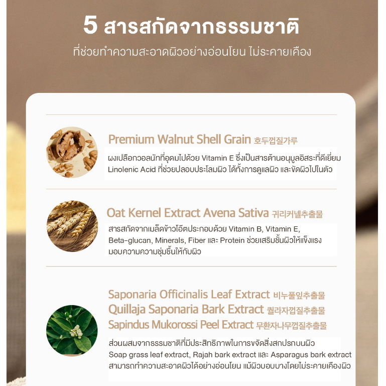 JISOOMI Scrub Body Wash 750 ml. #Baby Powder