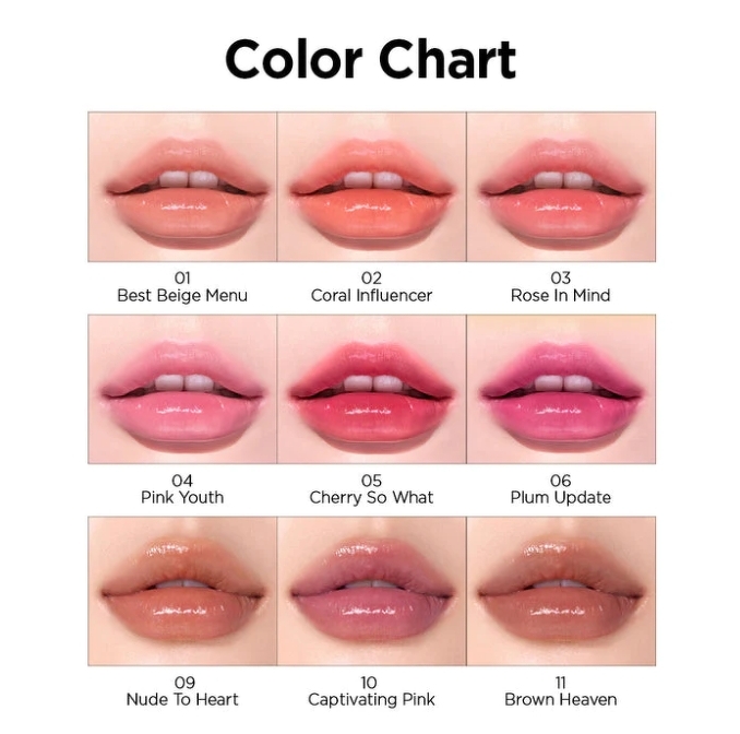 Peripera Ink Mood Glowy Tint #01 Best Beige Menu