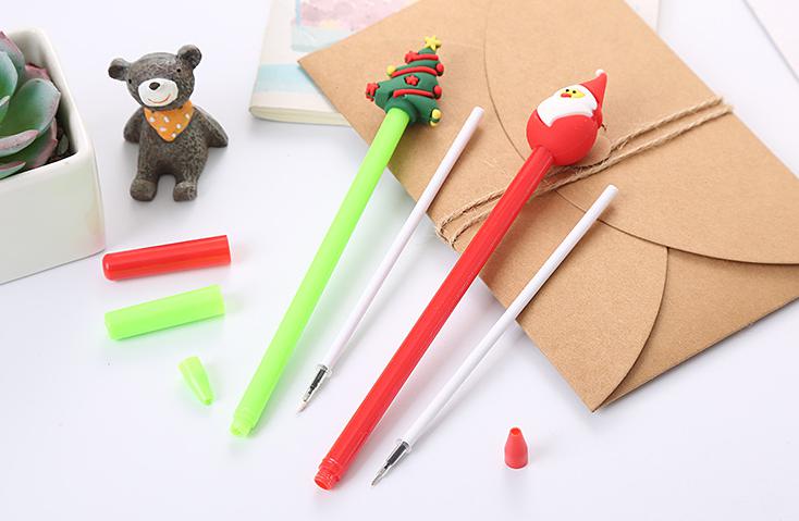 🔥ปากกาเจล New Christmas เจลสีดำ 0.38 ชิ้นละ 4 บาท ✔️พร้อมส่ง (🎲สุ่มลาย) Ohwowshop