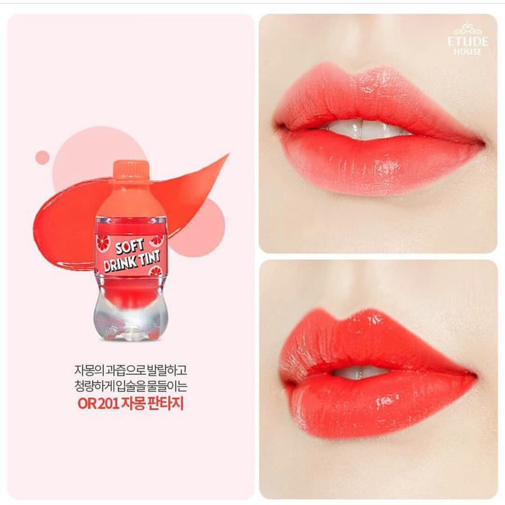 Etude House Soft Drink Tint #OR201 Grapefruit Fantasy