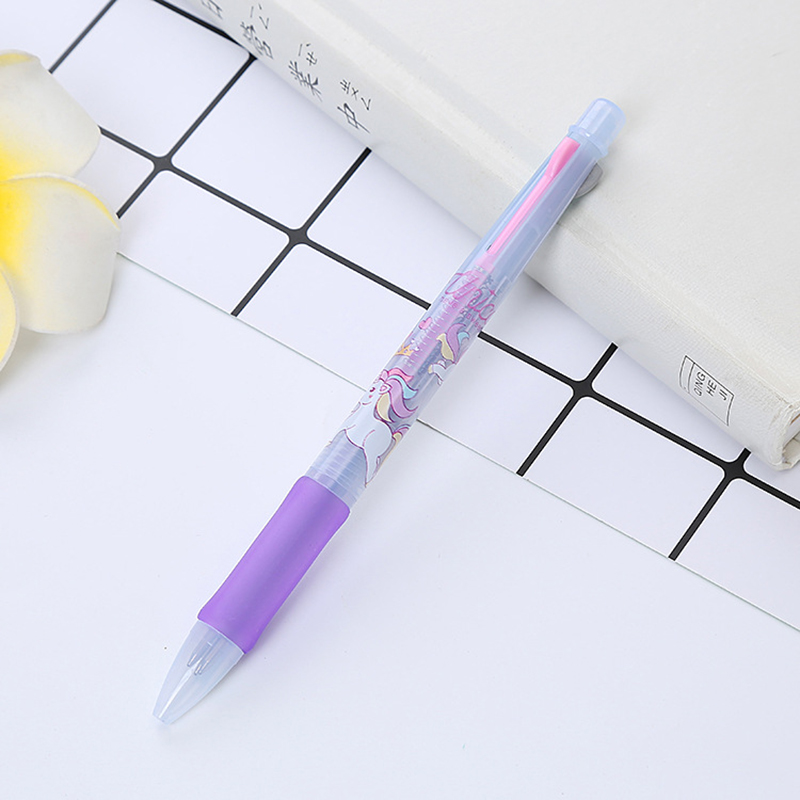 🌈⭐ปากกากดลูกลื่น 3 สี🐱🌈ลายรวมการ์ตูน ไส้ 0.5mm📌สุ่มคละสี ด้าม 6 บาท✅พร้อมส่ง Ohwowshop ปากกา เครื่องเขียน สำนักงาน