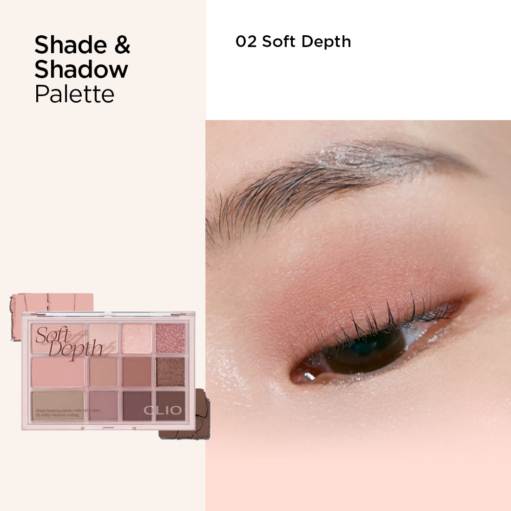 CLIO Shade & Shadow Palette #Soft Depth