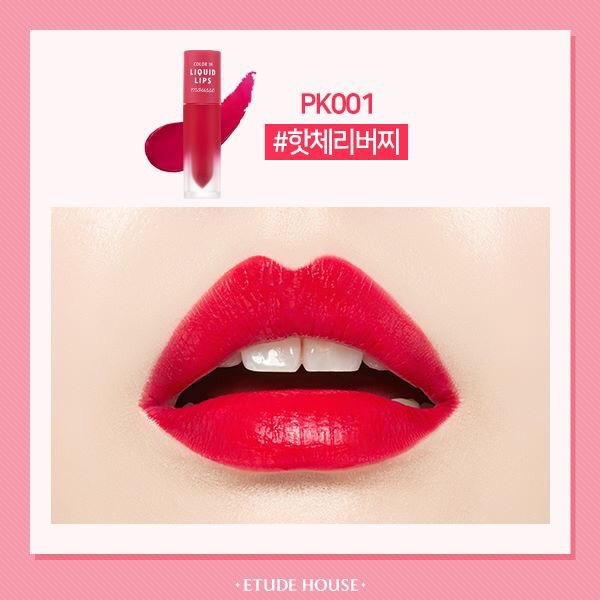 Etude House Color in Liquid Lip Mousse 3.2 g. #PK001