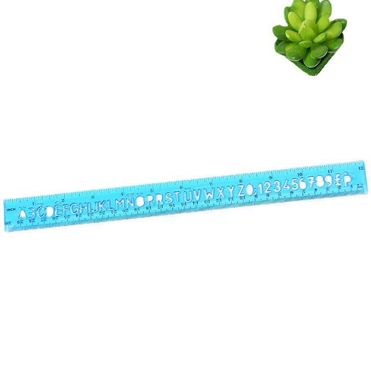 📏🔥ไม้บรรทัดสี 30cm🔥ฉลุ อักษรอังกฤษABC📌คละสี ✔️พร้อมส่งในไทย เครื่องเขียน เสริมทักษะ