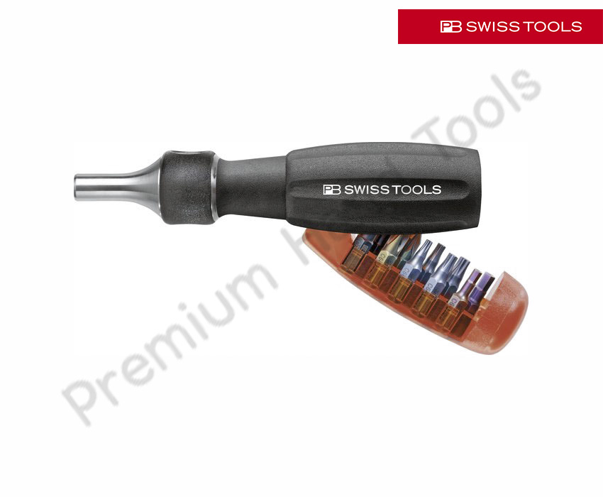 ไขควง PB Swiss Tools รุ่น PB 6510.R-30 พร้อมดอกไขควง 10 ดอก เก็บในด้าม