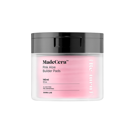 Skinrx Lab MadeCera Pink Aloe Builder Pads 140 ml. 60 ea