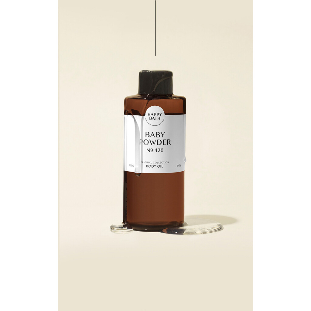 Happy Bath Original Collection Body Oil No.420 250 ml. #Baby Powder