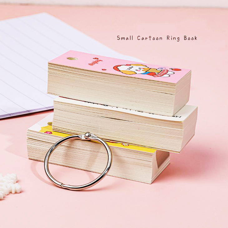 ⭐📚สมุดห่วง Mini การ์ตูน 80 แผ่น 3x6.5ซม 📌คละลายตามแบบ ชิ้นละ 7 บาท ✔️พร้อมส่ง Ohwowshop สมุด เครื่องเขียน