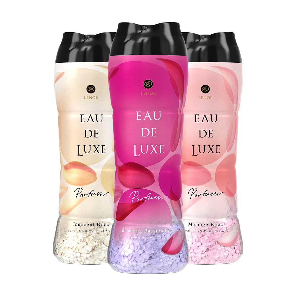 P&G Lenor Eau De Luxe Aroma Jewel Perfume Series 520 ml. #Blooming Passion Bijou กลิ่นดอกไม้และผลไม้