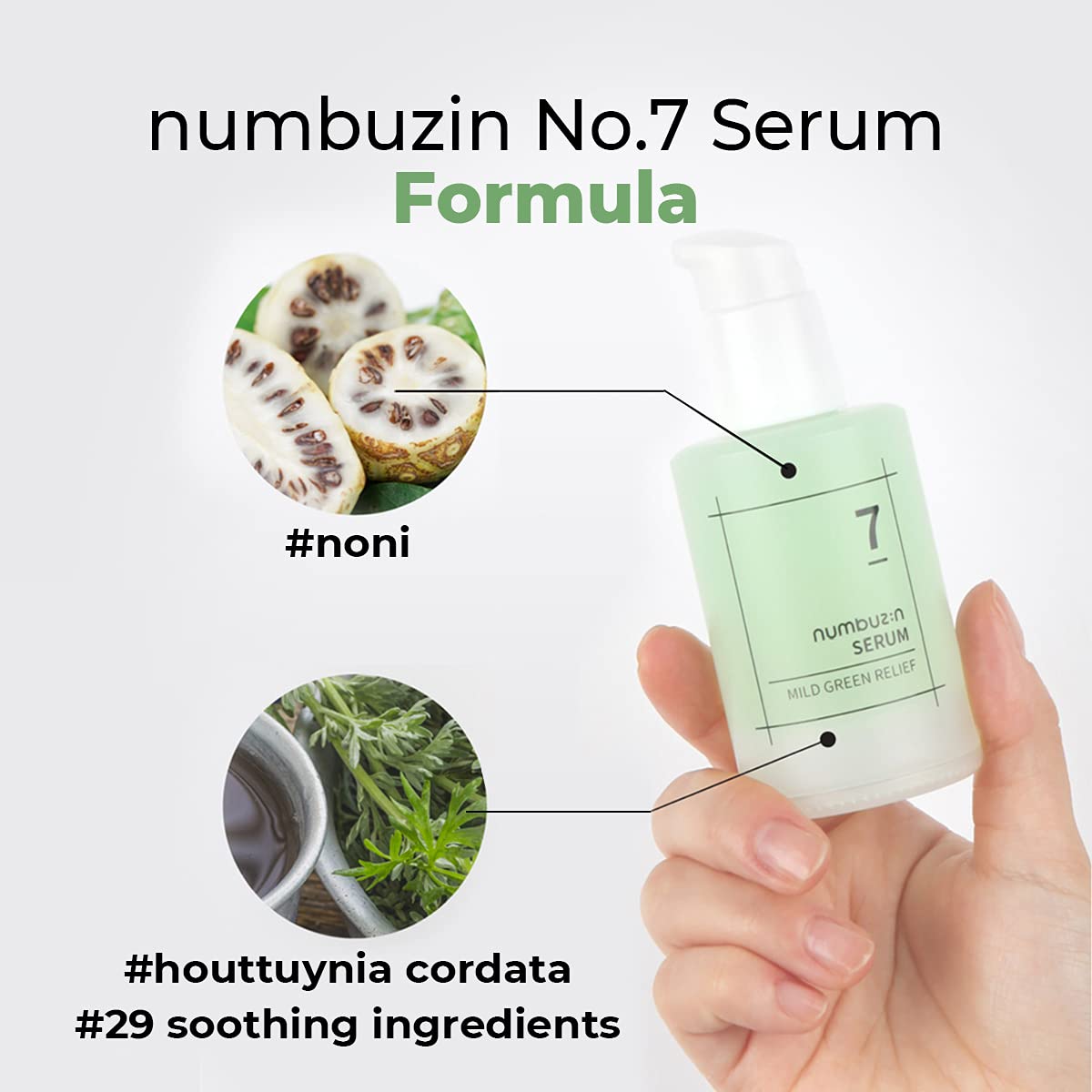 Numbuzin No.7 Mild Green Soothing Serum 50 ml.