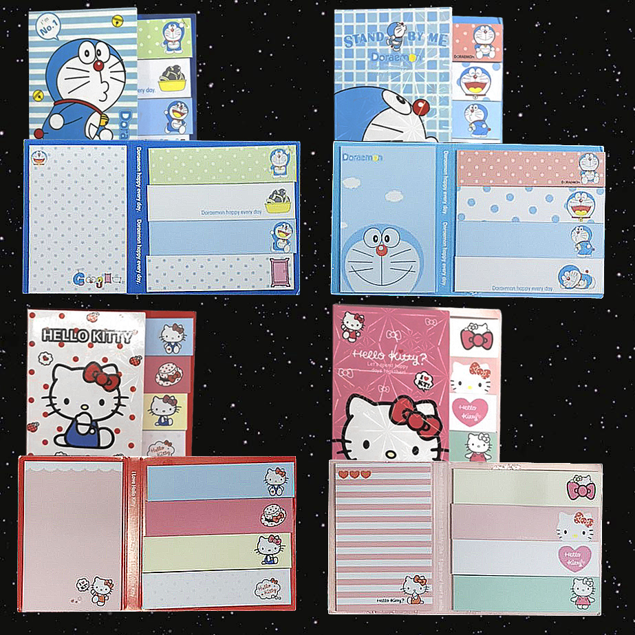 🌈กระดาษโน๊ตกาวในตัว Sticky Note⭐โพสอิทเล่มพับ 100 แผ่น การ์ตูนดัง📌สินค้าพร้อมส่งในไทย post it โพสอิท กระดาษกาว
