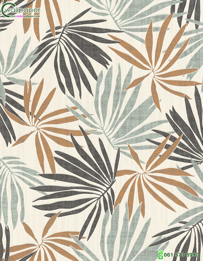 วอลเปเปอร์ติดผนังลายใบไม้ Tropical