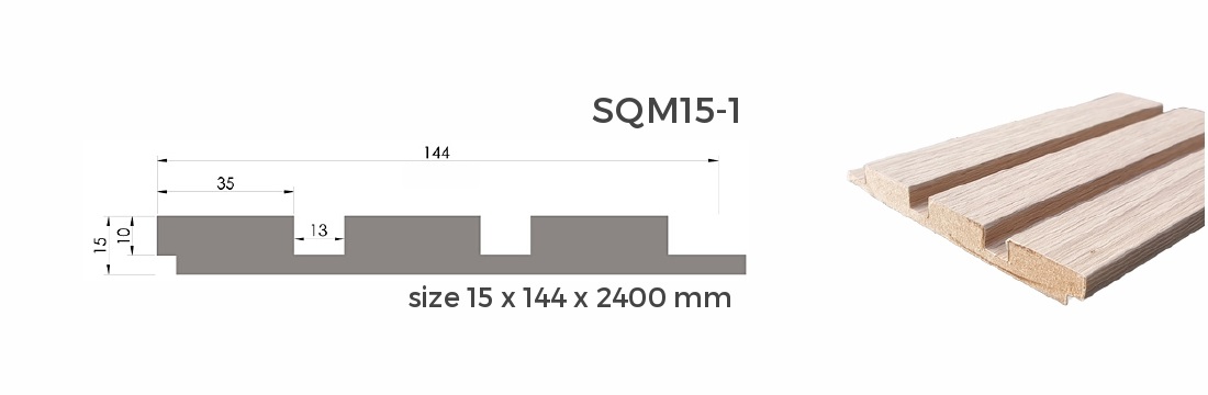 ไม้ระแนง MDF SQM15-1