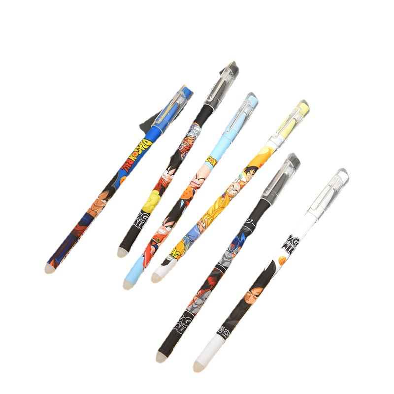 ⭐ปากกาลบได้ลาย⭐ การ์ตูนนักสู้ ไส้สีน้ำเงิน 0.5 (🎲สุ่มลาย) ชิ้นละ 6 บาท ✔️พร้อมส่ง Ohwowshop ลบได้ ปากกาเจลลบได้ เครื่องเขียน